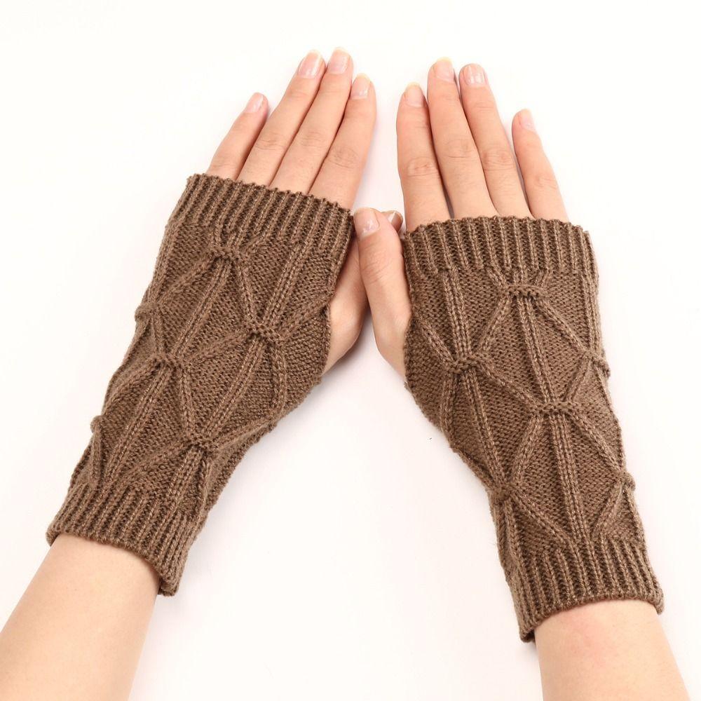 Wrist Warmers Fingerless Gloves Half Finger Winter Mittens Fashion Wrist Gloves  Girl Boys