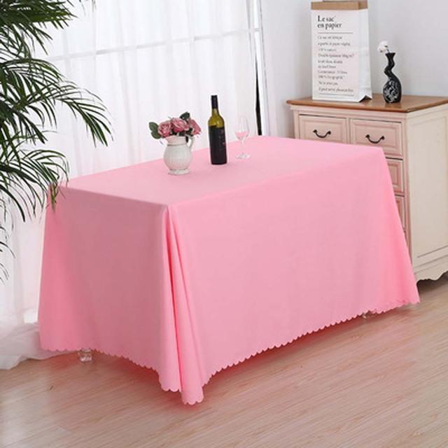 Table Cloth Solid Color Rectangular Tablecloths Wedding Elegant Conference Hotel Table Cover Exhibition Event Banquet Tablecloth