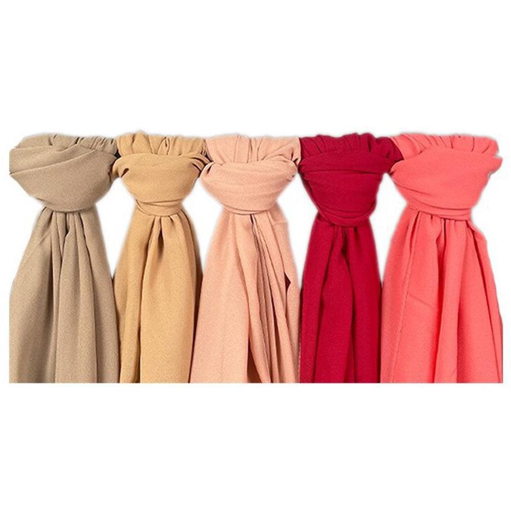 Chiffon Islamic Scarves Breathable Hijab Scarf Casual Women Turbans