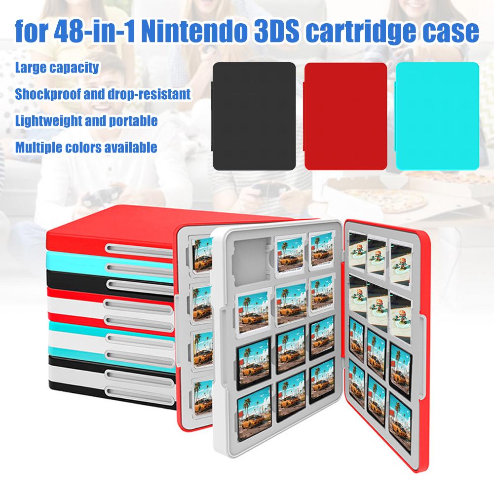 Игровой кейс для 3DS на 48 слотов Держатель для игр DS Совместим с Nintendo New 3ds / 3ds / 3ds Xl/Dsi/Ds/New 2ds / 2ds Xl LE Коробка для хранения