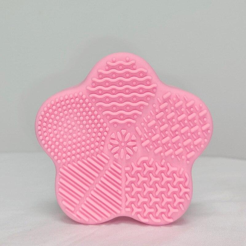 Силиконовые кисти для макияжа Очиститель Стиральные подушечки Чистящий коврик для кистей Очиститель косметических кистей Универсальный инструмент для макияжа Скруббер Коробка Зеленый