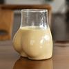 Butt Shaped Wine Glass Mug 450ml Glass Cup Transparent Novelty Funny Butt Glasses Creative Body Shape Cocktail Glass Cup for Bar Party Versatile