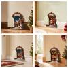 Openable Mouse Hole Door Mini Miniature Garden Door Creative Fairy Elf Door  Outdoor Yard Art