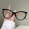 Vintage Cat Eye Anti Blue Light Optical Lens Glasses Women Luxury Myopia Customize Prescription Photochromic Eye Glasses Frames