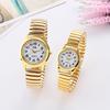 Elastic Stainless Steel Wristwatch Quartz Lovers Watch Analog Watches Ornaments