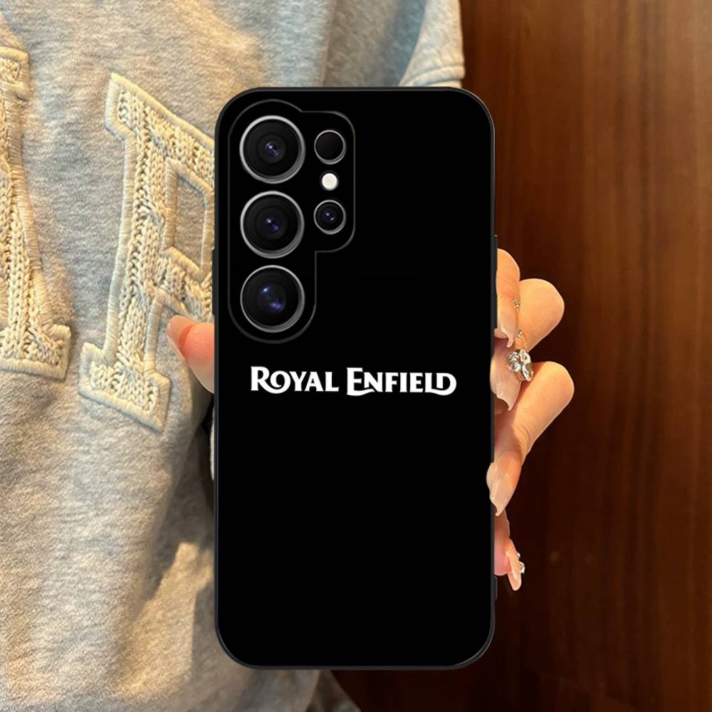 Чехол для телефона R-ROYALS E-ENFIELDS с логотипом для Samsung S 24 fe 25 Ultra plus 20 lite 21 30 22 23 24 22 Ultra 5G Fundas