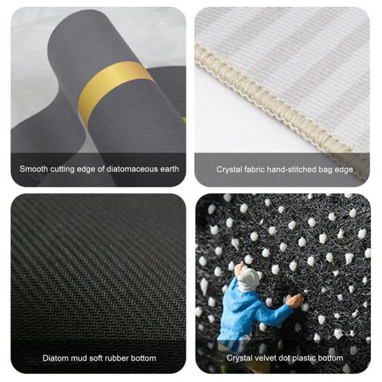 Bathroom Carpet Non-Slip Backing Optical Illusion Pattern Bathroom Rug Easy To Clean Comfortable Retreat Area Bath Mat