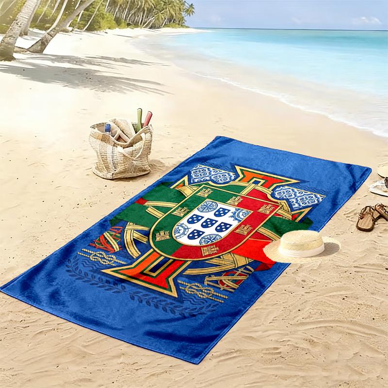 Royal Heraldry Ornate Symbols beach towel Outdoor camping Portable for travel quick-drying swim towel Outdoor pool towel swim Comfort beach towel