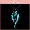 Металлический кулон в виде волка с LED-подсветкой для уличной моды и молодежного стиля