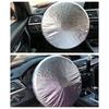 Car Steering Wheel Anti-Heat Sun Shade Cover Sunscreen Insulation Cover Foldable Sun-proof Anti-UV Protect Parasol Shield
