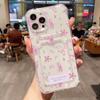 Корейский Милый Цветочный Прозрачный Чехол Для Телефона Для iPhone 16 15 14 13 12 11 Pro Max XS X 7 8 Plus SE2 Кошелек Картхол Защитная Крышка Объектива