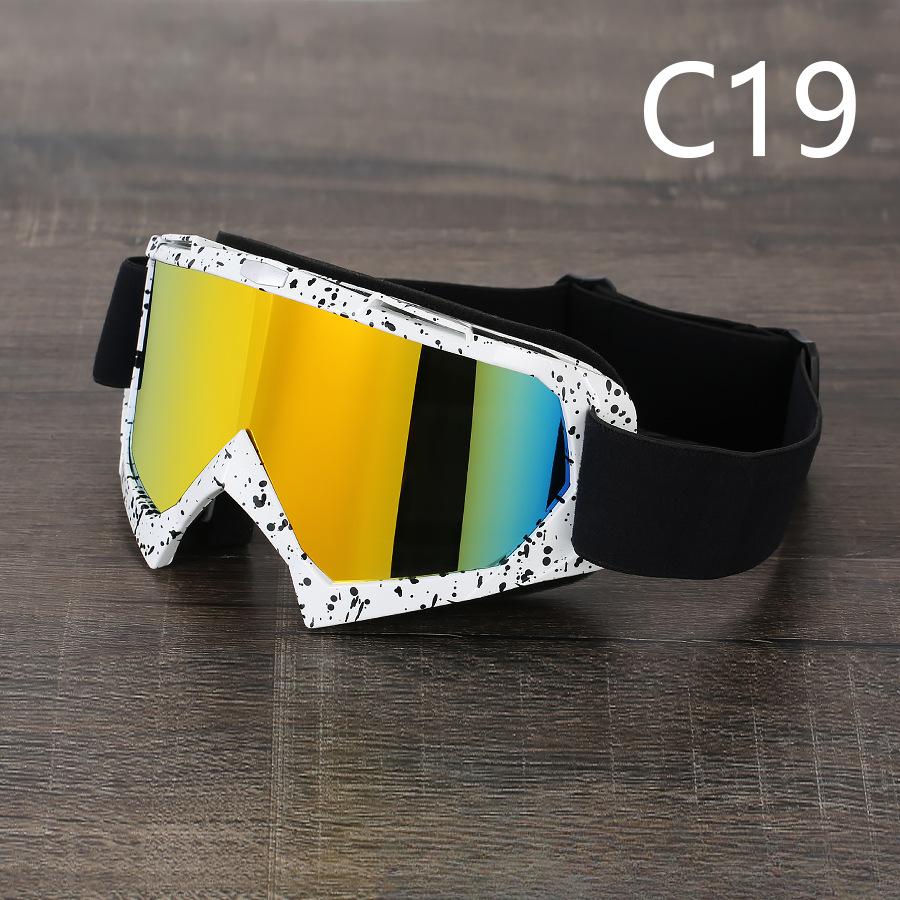 Очки для верховой езды Очки для езды по пересеченной местности Мотоциклетные очки Лыжные очки для защиты от ветра и песка