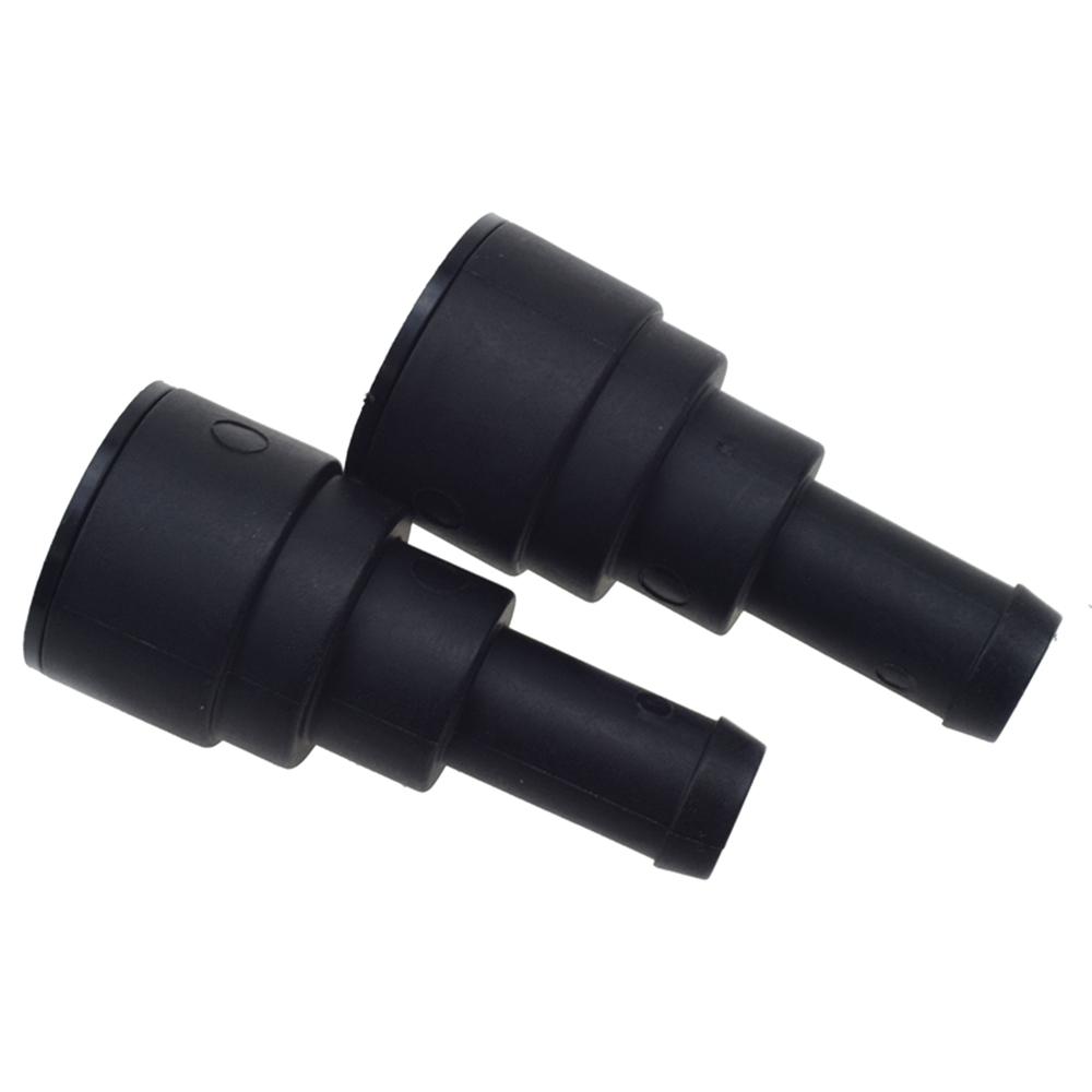 2x Heater Core Coolant Hose Connector For Chevrolet Silverado GMC Sierra 1999-13