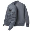 Jacket Men's Thin Spring and Autumn New Large Size Multi-Pocket Baseball Suit Pilot Men's Jacket Top