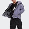 Мужская куртка adidas Myshelter Jkt для активного отдыха, свободная, водонепроницаемая, с капюшоном, с логотипом, осенняя, фиолетовая, GT6576