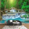 Forest Waterfall Wallpaper Bedroom Living Room Sofa Tv Study Background Wallpaper Home Decoration Mural