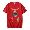 Dank Meme Hamster Staring Front Camera Hampter Calling Tshirt Fashion Short Sleeve Tshirts  Streetwear Unisex