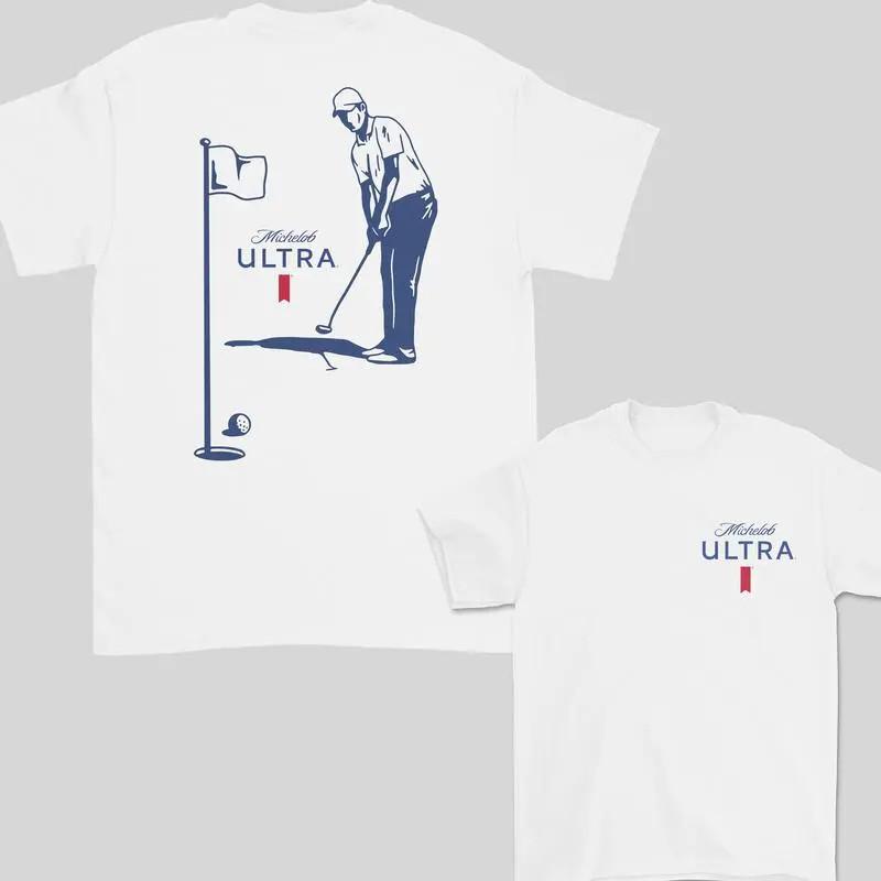 Michelob Ultra Golfing Double?Sided Casual Graphic T?Shirt