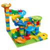 Marble Race Run Block Small Size Building Blocks Maze Ball Funnel Slide Blocks DIY Creative Assemble Bricks Toys for Kids Gift