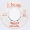 7-дюймовая пластинка DAVID JAHSON JERRY LIONS Formula High Grade Dub PAS006 Pick A Skill Mu UK Reggae Ska Dub Б/у
