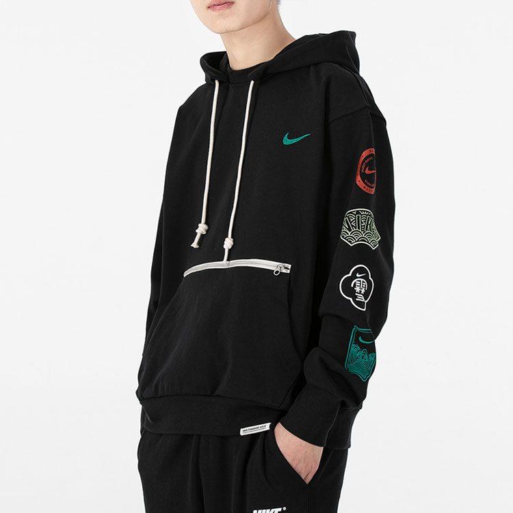 Nike Коллекция CNY Толстовки Мужские Черные С Капюшоном Умеренный Обычный DJ3861-010