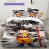 Постельное белье с рисунком Son Goku из мультфильма, Комплект одеял, Пододеяльник, Наволочка, Домашний подарок на день рождения (1 пододеяльник + 2 наволочки, без наполнителя)