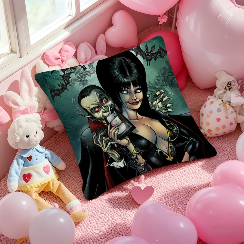 E-ElviraS Повелительница Тьмы Чехол для Подушки с Рисунком Наволочка для Гостиной Диванной Подушки и Декора Спальни
