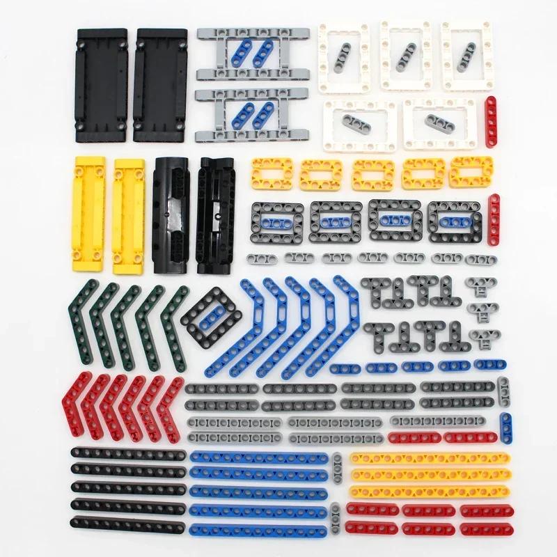 Non-Toxic Moc Building Blocks Technical Parts Pin Liftarm Studless Beam Axle Plug Connector Panel Gear Compatible Intellectual Toy