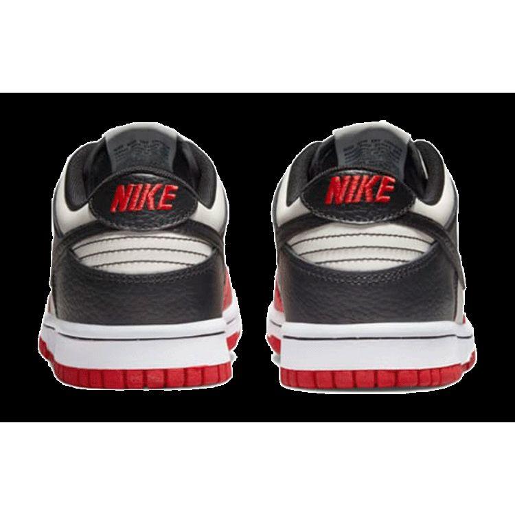 NBA x Nike Dunk Low EMB GS 75-я годовщина - Bulls Детские кроссовки Красный Парусный Черный DO6288-100