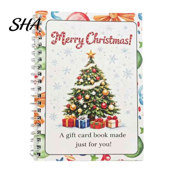 Thoughtful Christmas Presents Merry Card Book, Sturdy Holiday Greeting Holder, Personalized Cash Gift Holder Decorative Presenter for Wife Girlfriend