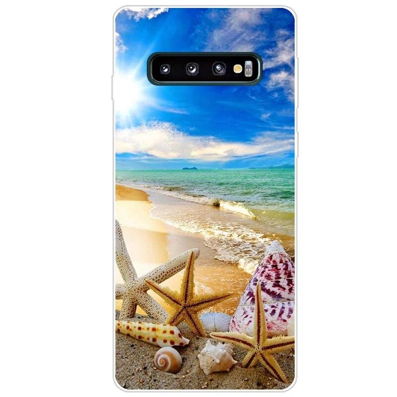Новейший чехол из ТПУ с принтом для Samsung Galaxy S10 S10 + чехол для телефона Samsung S10 Plus S10e, задняя крышка, бампер Fundas Coque