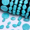 Зеленые имитированные бирюзовые геометрические бусины-разделители для изготовления украшений