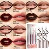 3PCS Peel Off Lip Liner Set, Long - Lasting Smudge - Resistant Water/Sweat Proof Transfer , Vibrant Multi - Color Lip Gloss , Lipstick Gift Set
