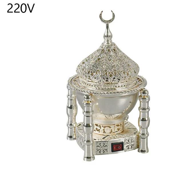 YXY Arabia электрическая курильница для благовоний металлическая 110 В/220 В кадильница Bakhoor из сандалового дерева Ближнего Востока OUD ароматическая печь для украшения дома