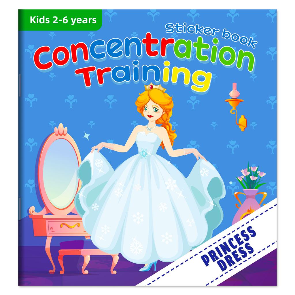 10/20 Books Sticker Book Focus Potential Development Stickers Children Enlightenment Baby Early Education Book