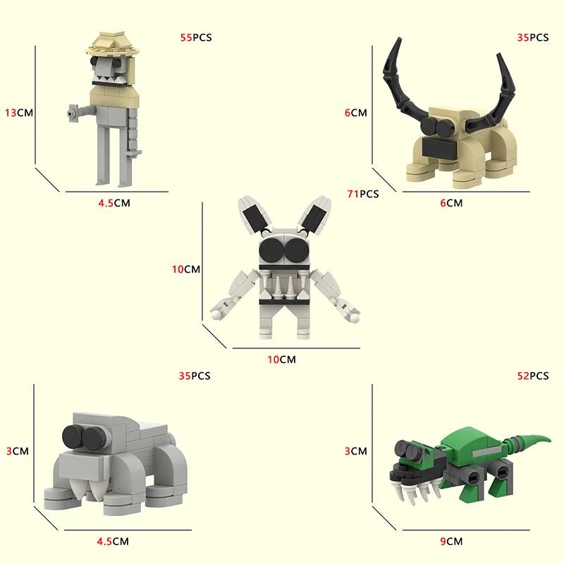 Zoonomaly Игрушка-фигурка Zoonomaly Zoo Blocks Набор блоков Zoonomaly Фигурка из игры ужасов Zoonomaly Кирпичный Страж Кот Коала Монстр Животные Строительство
