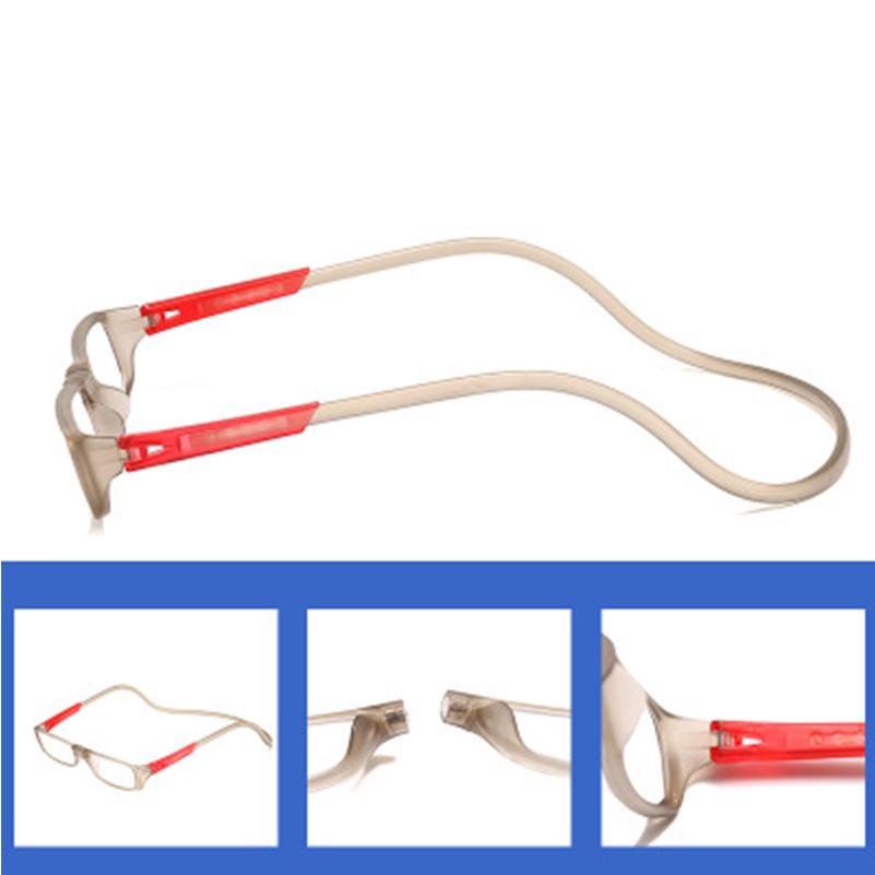 1pc Hanging Neck Anti-lost Adjustable Unisex For Parents Seniors Magnet Portable Presbyopic Glasses Reading Glasses Jewelry Accessory
