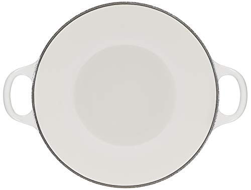 LE CREUSET Marmite 22cm Heart White Cast Iron Enamel Pot, Gas, Induction, and Oven Compatible [Official Japanese Product]