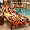 One Piece Custom Name Beach Towel Large Soft Towel for Indoor Bathroom Outdoor Beach