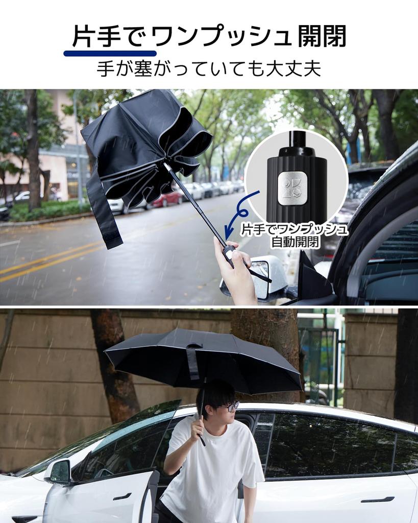 Shape Memory Folding Umbrella That Folds In 3 8 Automatic Automatic Folding Folding Water Quick Strong Wind Easy To Carry Umbrella, Seconds,