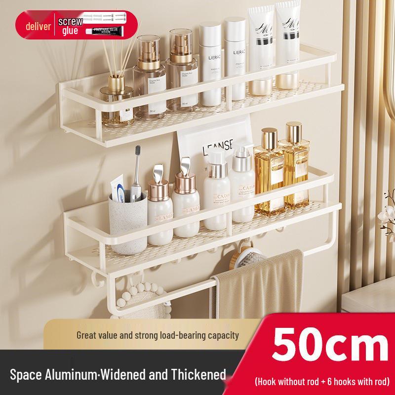 Настенная полка для хранения в ванной комнате без сверления для раковины и туалета