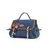 Disney Toy Story Woody American Retro Fabric And PU Tote Bag Women bags Denim-Blue DHF62513-V