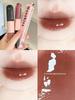 Peach Rose Pink Mooekiss Double-Ended Lip Gloss D13 Mirror-Effect Lipstick with a Water-Gloss Finish That Doesn'T Stick to the Cup