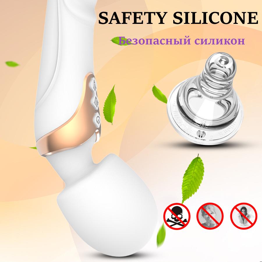 Мощный вибратор-фаллоимитатор для женщин, 10 режимов, стимулятор клитора, массажер для точки G, влагалища, секс-игрушки для взрослых для женщин