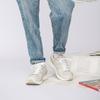 New Balance Nb 480 Модные спортивные сетчатые кроссовки из синтетической кожи с низким верхом для повседневной носки Женские кроссовки Серо-белые W480KO5