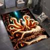 Multiple sizes Nine-Tailed Fox Forest Rug Pattern Carpet for Living Room Bedroom Sofa Home Decor Non-slip Floor Mat Luxury Gift