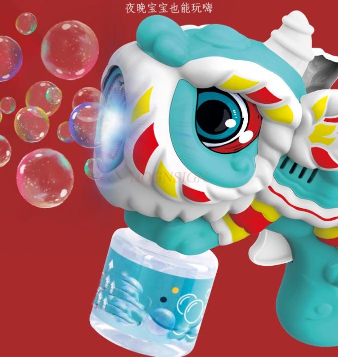 Multi Hole Bubble Machine Children'S Hand-Held Full-Automatic Electric Bubble Blowing Toy Gun