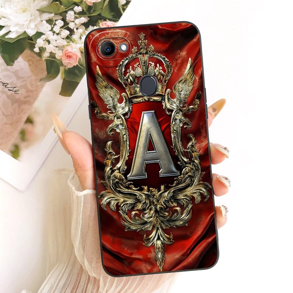For OPPO F5 F7 F9 Pro Case Luxury Crown Letters Couple Silicone Soft Protective Cover For OPPO F5 Youth OPPOF7 F 7 F 5 TPU Funda