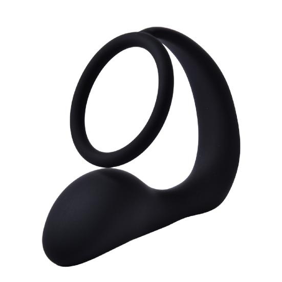 Anal Plug Eco-friendly Fine Workmanship Black Male Prostate Stimulator for Couples