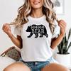 Mama Bear Motherhood Family Unisexs Graphic Tee Floral Design